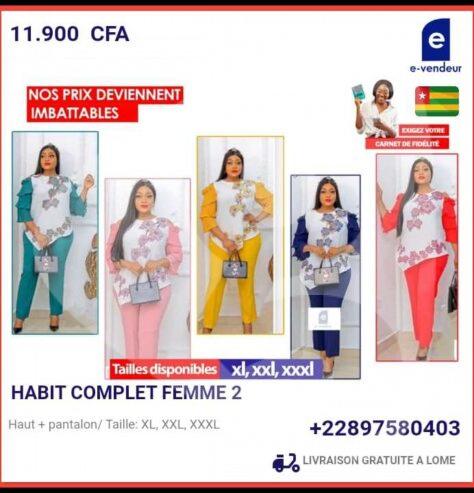 Habit complet Femme