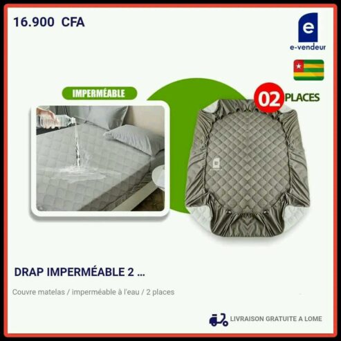 DRAP IMPERMÉABLE 2 PLACES