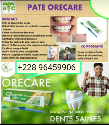 Pate dentifrice ORECARE