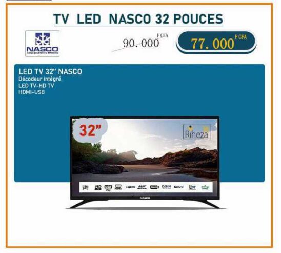TV LED 32 POUCES NASCO