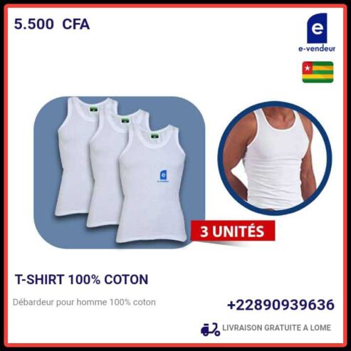 T-shirts 100% coton