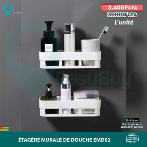 ÉTAGÈRE MURALE DE DOUCHE