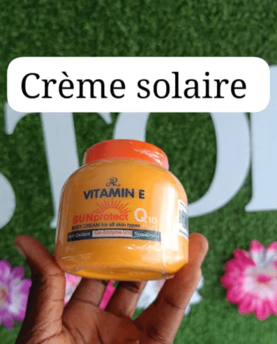 Crème solaire et parfum