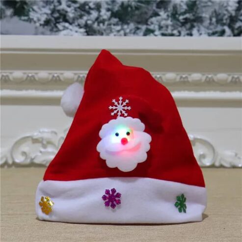 Chapeau de Noël lumineuse