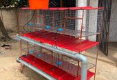 Cages des lapins, poules