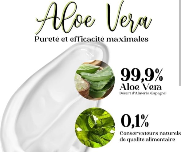 Gel d’aloe vera 99 %